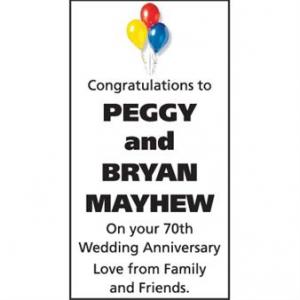 PEGGY AND BRYAN MAYHEW