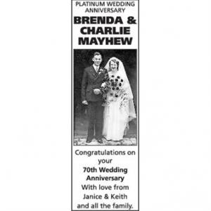 BRENDA AND CHARLIE MAYHEW