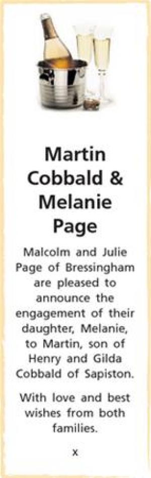 Martin Cobbald - Melanie Page